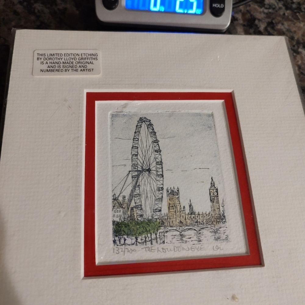 Dorothy Lloyd GriffithsLimited edition etchingLondon Art Print 134/750 double